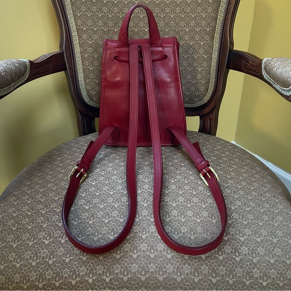 Vintage Coach Red Daypack #9960 - Picture 4 of 16